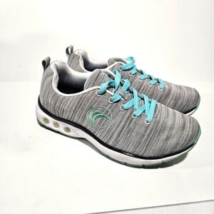 Gray and Teal Women's Sneakers